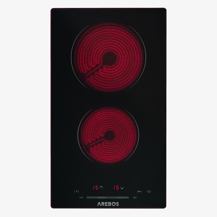 Produktbild Arebos Glaskeramikkochfeld (26 cm, Glaskeramik Kochfeld)