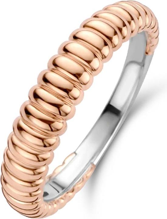 Immagine prodotto Ti Sento Milano Anello in argento con struttura a coste placcata in oro rosa 12218SR (56, 925 Argento)