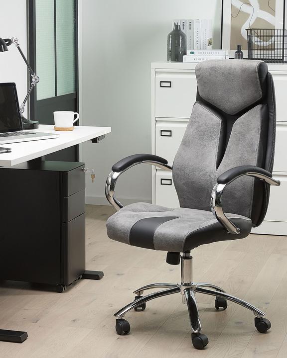 Actual product image Beliani Office chair grey height-adjustable FORMULA 1 (49 - 59 cm)