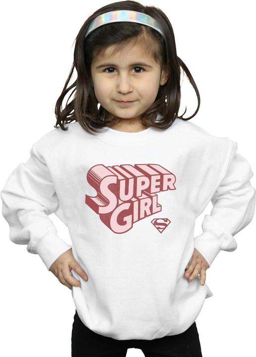Produktbild Supergirl Retro Logo Sweatshirt Mädchen (140, 146)