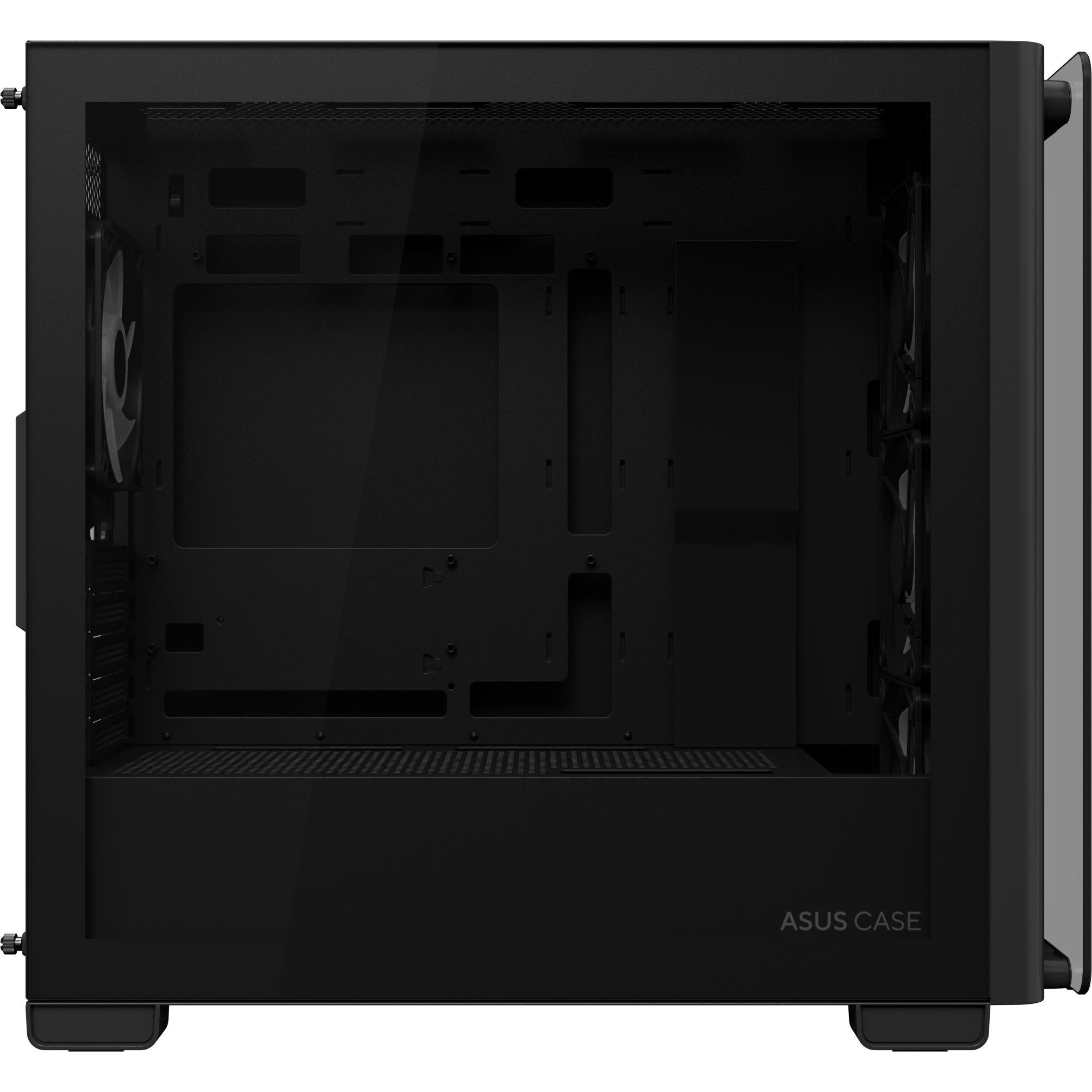 Thumbnail - ASUS Geh A23 PLUS TG ARGB BLACK (Mini-ITX, mATX), PC Gehäuse, Schwarz