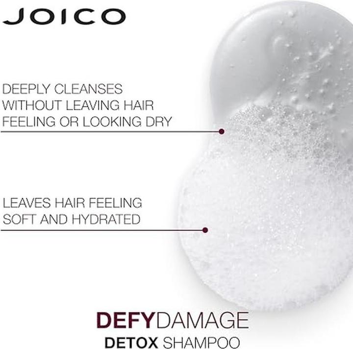 Immagine prodotto Joico Defy Damage Detox Shampoo - Removes Chlorine, Hard Water Residue, and Product Build-Up (Shampoo liquido)