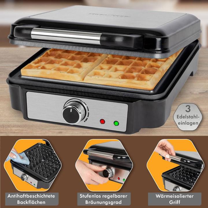 Actual product image Proficook Waffle Maker