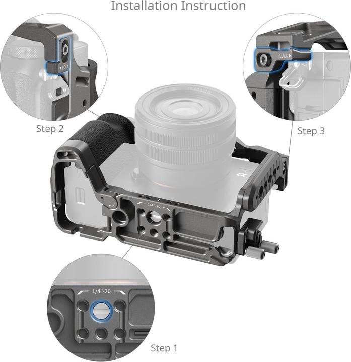 Immagine prodotto SmallRig Kit gabbia a sgancio rapido HawkLock (Gabbietta)