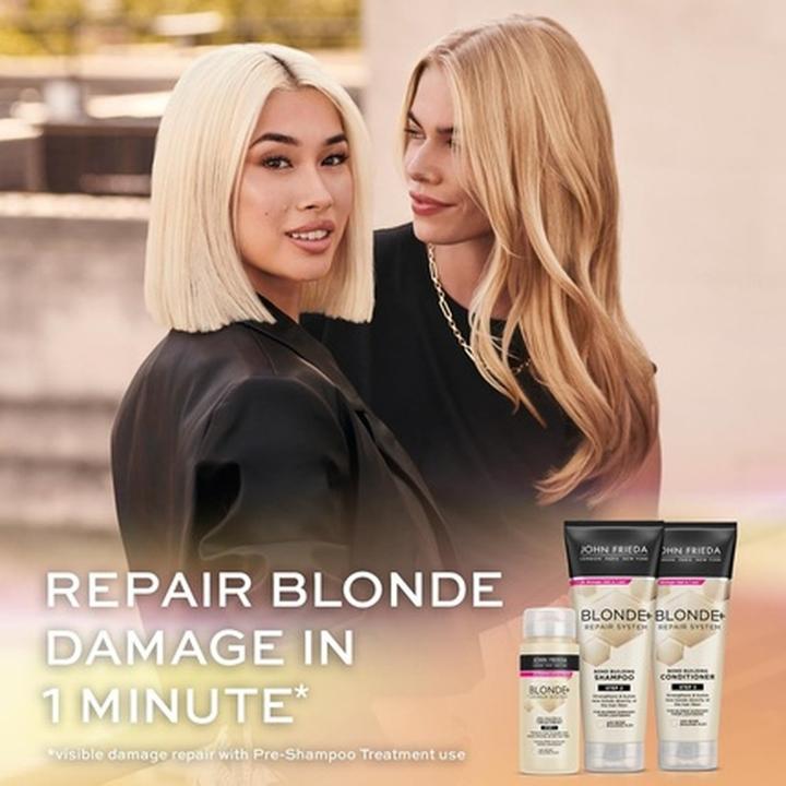 Actual product image John Frieda Blonde+ Repair System Bond Building Shampoo 250ml (250 ml, Liquid shampoo)