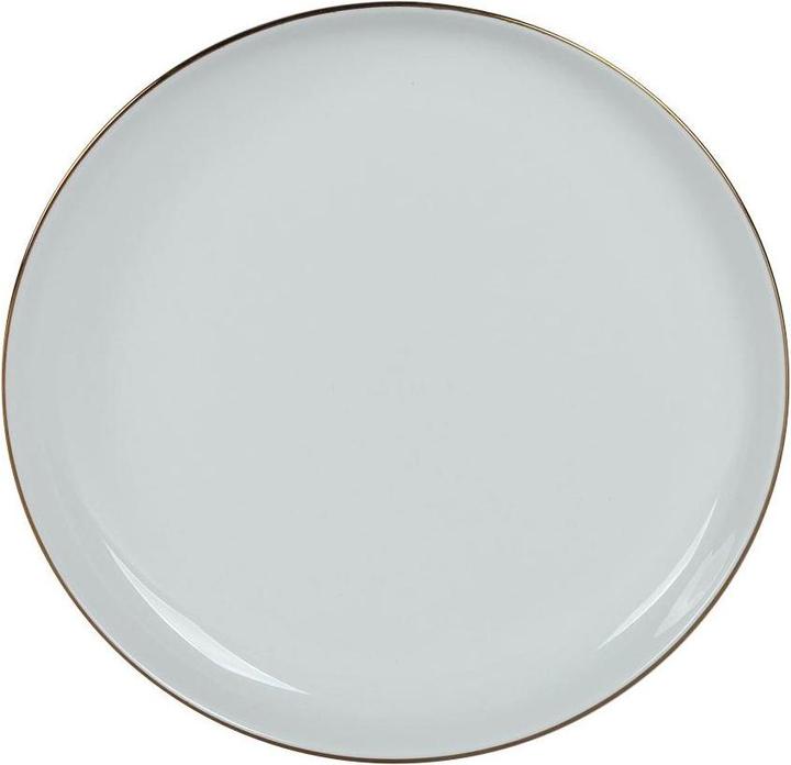 Domoletti Plate With Gold Rim White 19cm