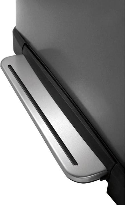 Produktbild EKO Mülltrennsystem E-Cube Recycling 28 plus 18 L schwarz mit extra breitem Pedal, gedämpftem Decke (46 l)