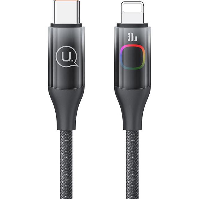 Thumbnail - EKO 30W Ladekabel Typ-C auf Lightning 1.2m Display XM mit LED-Hintergrundbeleuchtung (1.20 m, USB 3.0), USB Kabel