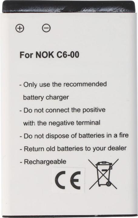 Actual product image Nokia Battery C6-00, BL-4J, SL200, SL200 EU001, SL205, SL205EU 001BS, SL215, SL215