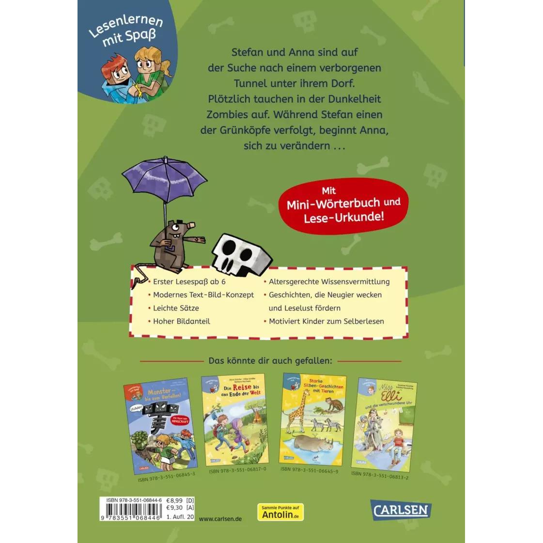 Thumbnail - Lesenlernen mit Spass - Minecraft Band 1: Zombies, bis der Arzt kommt, Kinderbücher von Heiko Wolz, André Sedlaczek