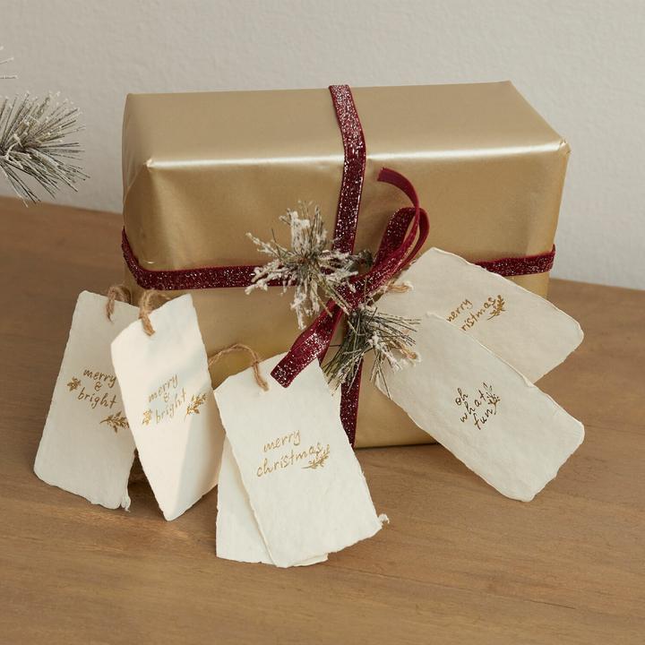 Actual product image Loberon Pendant set of 6 Aamira white/gold (6x)