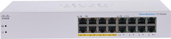 Image du produit Cisco PoE Switch CBS110-16PP-EU 16 Port (16 Ports)