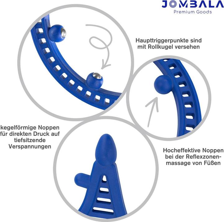 Immagine prodotto Jombala Massaggiatore dei punti d'innesco con sfere d'acciaio rotanti per il massaggio delle zone riflesse