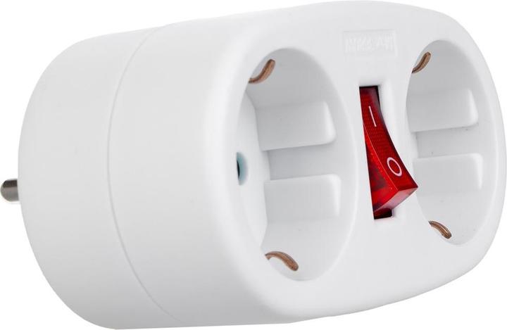 Produktbild Maclean MCE338 - Stromsteckdosenverteiler mit 2 Steckdosen und Schutzschalter, Typ F, 2x16A (2x, CEE 7/3)