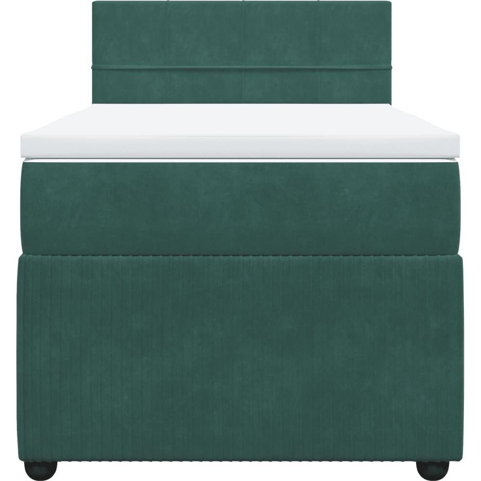 Thumbnail - VidaXL, Bett, Bo x springbett mit Matratze 90 x 200 cm Samt (90 x 200 cm)