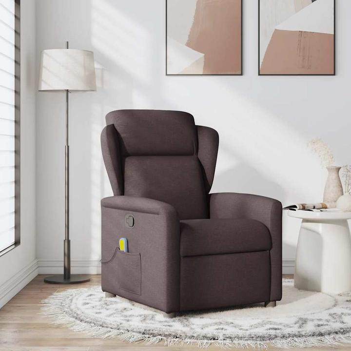 Produktbild VidaXL Massagesessel Dunkelbraun Stoff