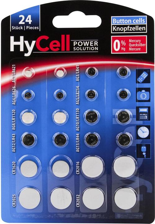 Immagine prodotto HyCell Set alcalino al litio (24 pz., LR44)