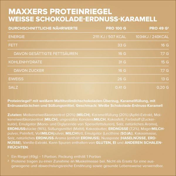 Valori nutrizionali e ingredienti IronMaxx Maxxers Bar (49g) (49 g)