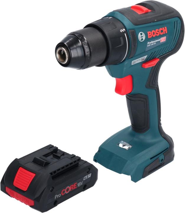 Actual product image Bosch Professional Bosch GSR 18V-55 Professional cordless drill driver 18 V 55 Nm brushless + 1x ProCORE rechargeable