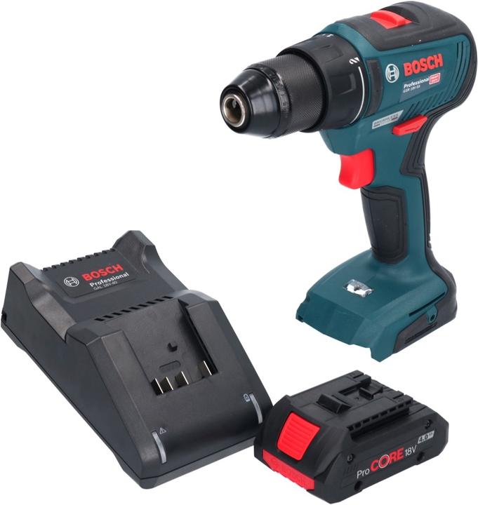 Produktbild Bosch Professional GSR 18V-55 Professional Akku Bohrschrauber 18 V 55 Nm Brushless + 1x ProCORE Akku 4,0 Ah + Lad (Bohrschrauber)