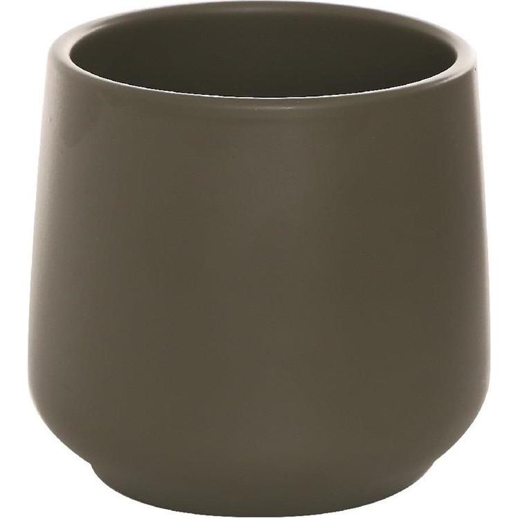 Domoletti, Vaso da fiori, Flower pot Saturn, ceramics, Ø 16 cm, brown