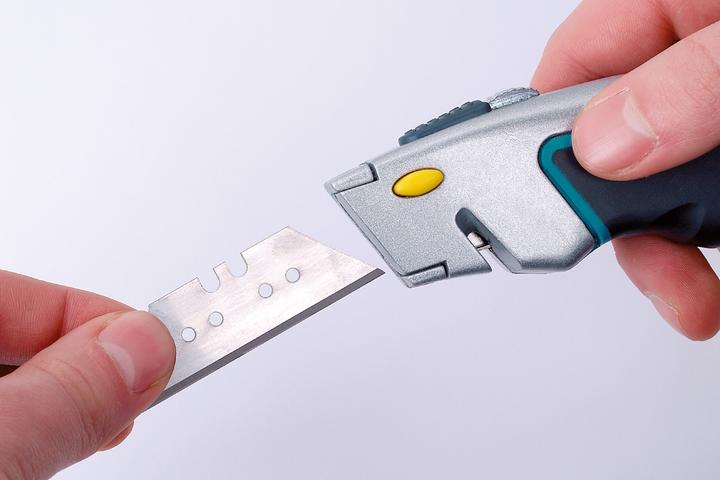 Produktbild wolfcraft 1 Schnellwechsel Profi-Messer einzKlinge (Cutter)