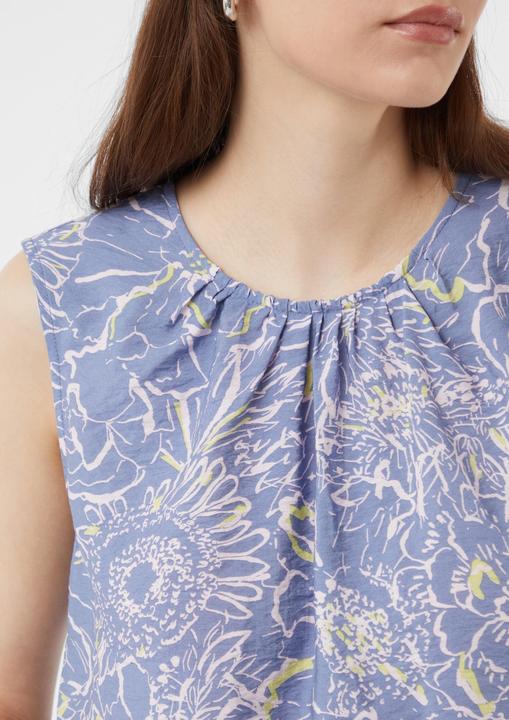 Produktbild Comma Bluse Strukturiertes Blusentop mit Raffung (44)