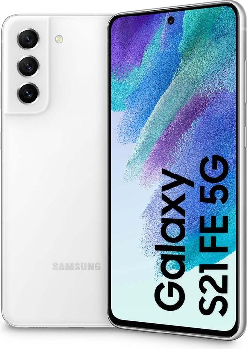Productafbeelding Samsung Galaxy S21 FE 5G EU (128 GB, Wit, 6.40", Dubbele SIM, 12 Mpx, 5G)