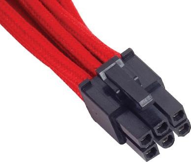 Actual product image Silverstone ATX Extension 6-6(PCI-E)Pin red