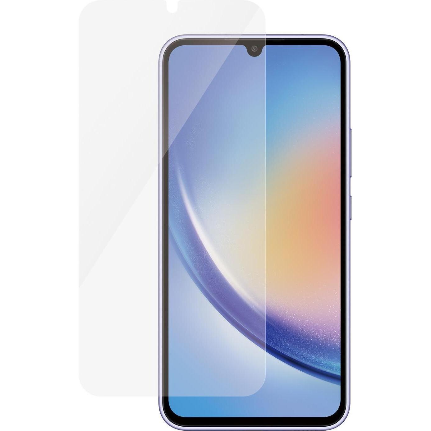 PanzerGlass Ultra-Wide Fit (1 Stück, Samsung Galaxy A34 5G), Smartphone Schutzfolie, Transparent