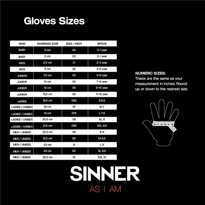 Nährwerte und Zutaten Sinner Gear Skihandschuhe Sinner Phoenix (7, 7.5, 8)