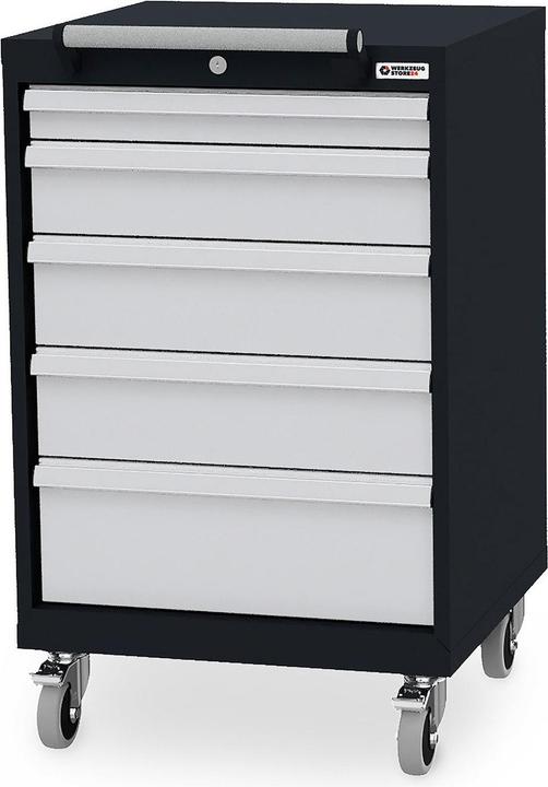 Produktbild Werkzeugstore24 Mobiler Schubladenschrank B x T x H 600 x 575 x 990 mm - -100195 (60 cm, 99 cm)