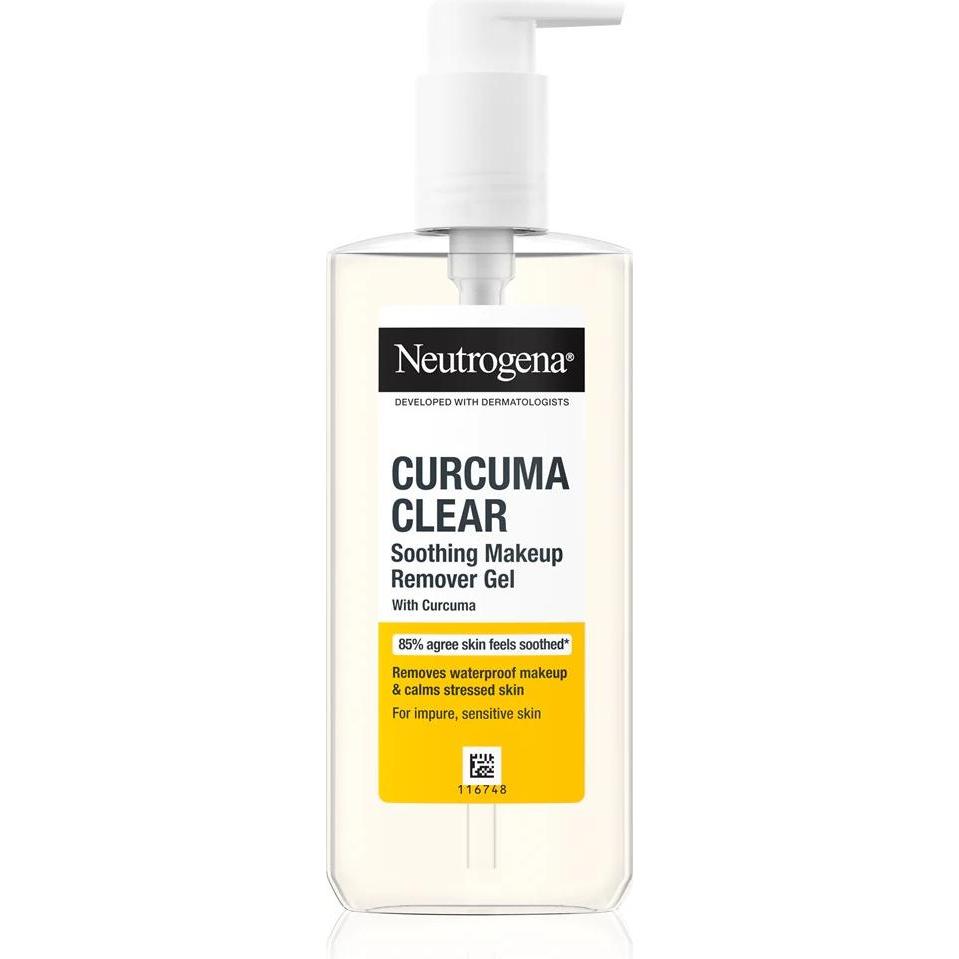 Neutrogena, Reiniging van het gezicht, Curcuma Clear Verzachtende Make-up Remover Gel (Reinigende gel, 200 ml)