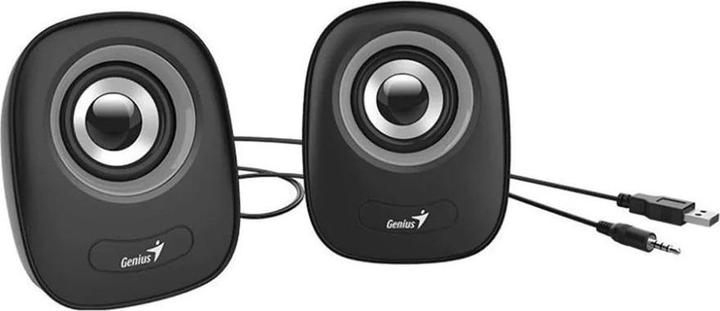 Actual product image Genius Portable Speaker KYE 31730027400 Speakers SP-Q160 USB Equalizer Gray