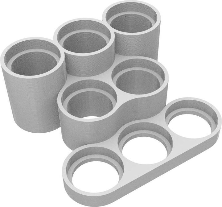 Produktbild Feldherr Figurenpodest für 50 mm Bases kirschrot Kunststoff (Kunststoff)