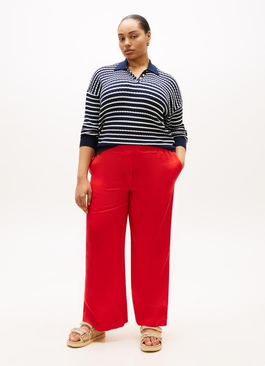 Produktbild Tommy Hilfiger Damen CRV Co Kabel Feine Gg RLX Polo Pullover (48)