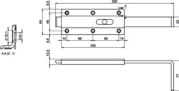 Produktbild Webi Stangenriegel verzinkt (1 Stk.)