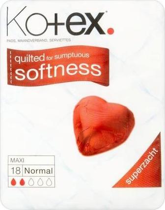 Actual product image Kotex Maxi 18 Normal Sanitary Towels (18 x)