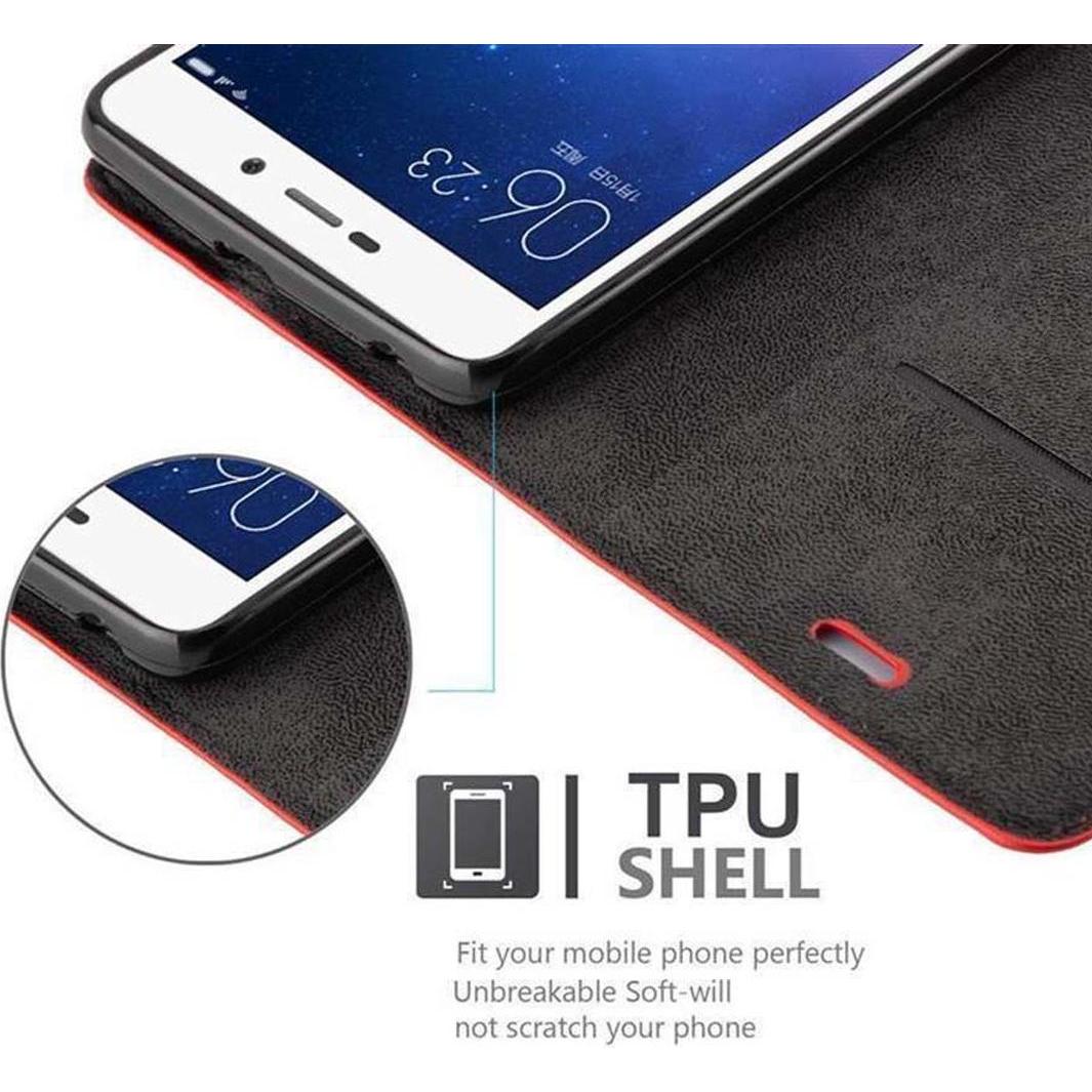Thumbnail - Cadorabo Book Invisible Magnet Cover (Xiaomi Redmi 3s), Smartphone Hülle, Rot