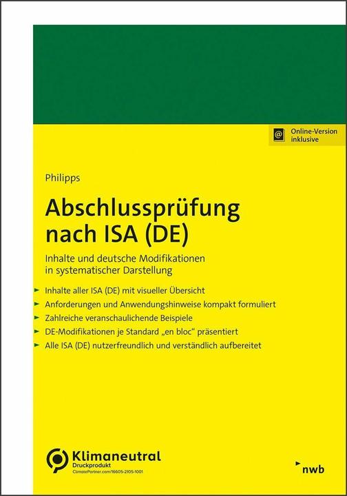 Produktbild Abschlussprüfung nach ISA (DE) (Deutsch, Holger Philipps, 2024)