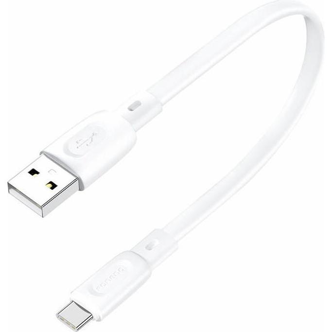 Foneng USB-A - USB-C cable X107 3A, 0.25m (white) (0.25 m, USB 3.0), USB Kabel