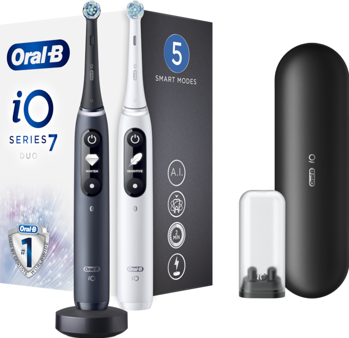 Actual product image Oral-B iO Series 7 Duo electric toothbrushes (Oscillating toothbrush)