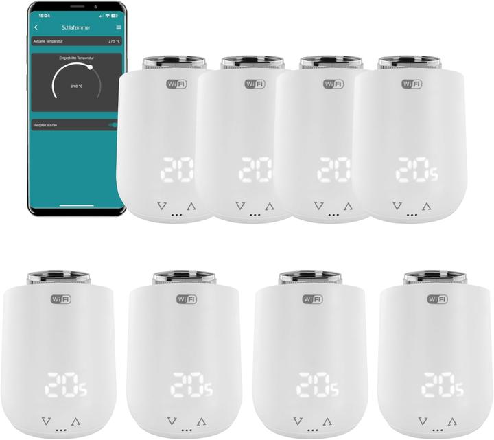Produktbild Eurotronic 8er Set Comet WiFi Heizkörperthermostat