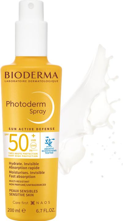 Actual product image Bioderma Photoderm spray SPF50+ liq (Sun spray, SPF 50+, 200 ml)