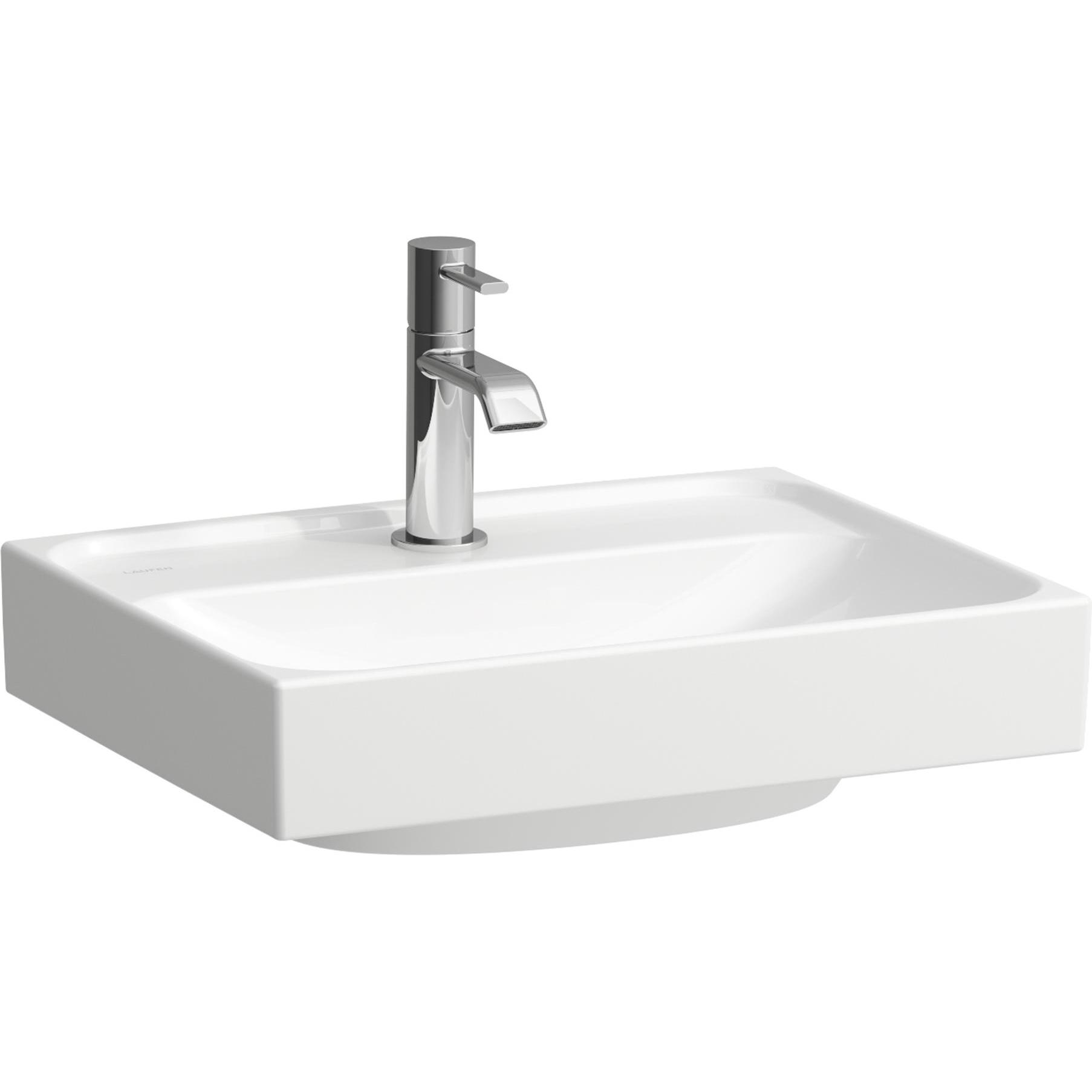 Laufen, Waschbecken, Meda Handwaschbecken, unterbaufähig, 450x350mm, 1 Hahnloch, ohne Überlauf (350 mm, 450 mm)