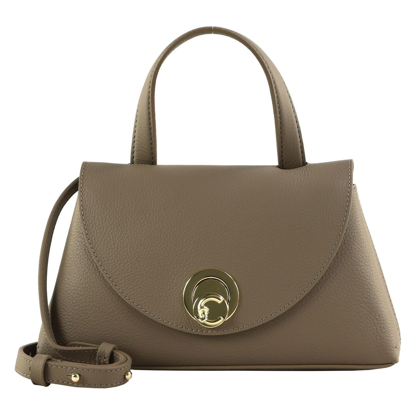 Coccinelle, Damen, Handtasche, Nikla Handbag Double Grainy Leather, Braun