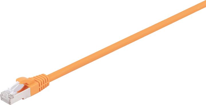 Actual product image Fuj Tek CAT6A S/FTP Ethernet cable, 0.5 m, orange (S/FTP, CAT6a, 0.50 m)