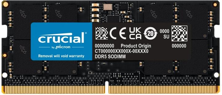 Crucial 16GB DDR5-4800 SODIMM (1 x 16GB, 4800 MHz, RAM DDR5, SO-DIMM)