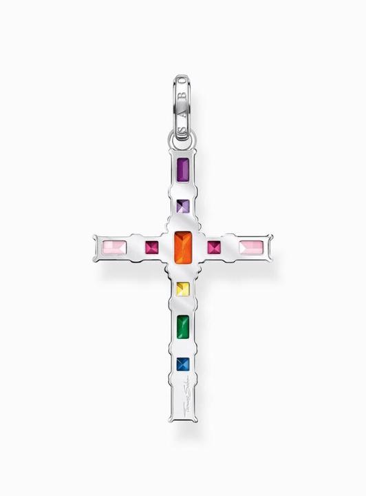 Immagine prodotto Thomas Sabo Ciondolo croce pietre colorate argento (Argento 925)