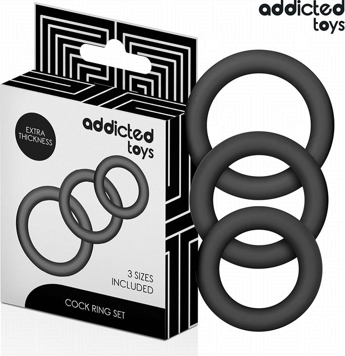 Addicted toys - Set Silikonringe Modell 1 (5.80 cm)
